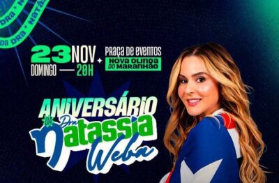 Grande festa em Nova Olinda: aniversário da Dra. Natássia Weba terá shows e entrada gratuita