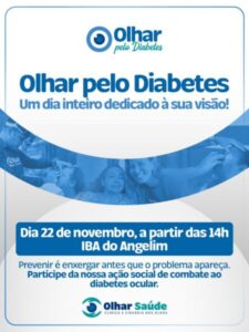 Mutirão da Visão: Olhar Saúde promove atendimento gratuito contra danos oculares do diabetes