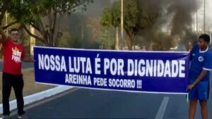 Moradores da Areinha bloqueiam Avenida dos Africanos em protesto por obras de infraestrutura