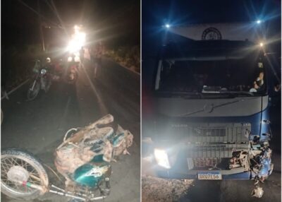 Grave acidente deixa dois mortos na Ladeira das Moças