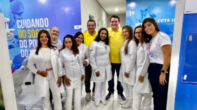 Adelmo Soares e Vinícius Ferro realizam ação social em Caxias com entrega de óculos, próteses, cestas e certificados