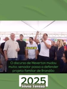 O discurso de Weverton mudou muito; senador passa a defender projeto familiar de Brandão