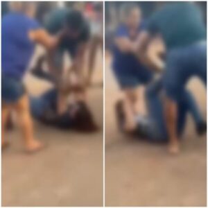Suposto oficial de justiça é flagrado agredindo e arrastando mulher em São Domingos do Maranhão
