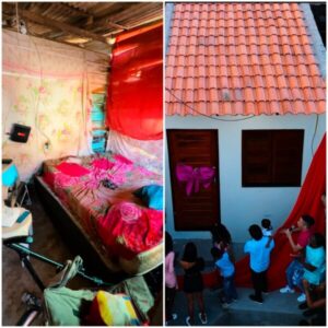 Ex-secretário de Braide se comove com situação de família que vivia em barraco de madeira se comove e entrega uma casa nova