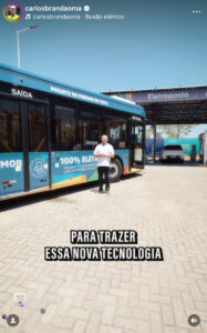 Governador BRANDÃO, Apresenta Ônibus 100% Elétrico para estudo de Viabilidade e Implantação na Grande Ilha.