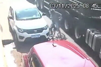 Idoso morre após ser atingido por carreta no Centro de Pedreiras