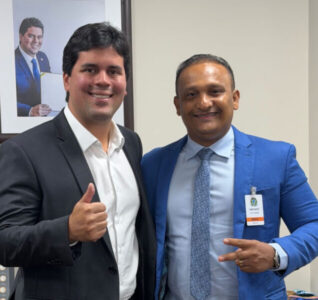 Bacuri: Prefeito Marcio Hominho com o ministro do esporte, André Fufuca em Brasília