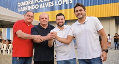 Prefeito Deibson Balé encerra comemorações de 31 anos de Trizidela do Vale com inauguração de grande quadra poliesportiva