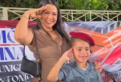 Deputada Solange prestigia cerimônia da boina do Colégio Militar em Satubinha