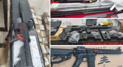 Polícia apreende 6 fuzis e 10 pistolas em van na MA-125, no MA