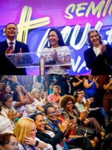 Evento promovido por Eliziane Gama com a participação da ministra Cármen Lúcia lota auditório da Assembleia