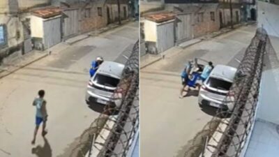 Mulher é assaltada por grupo de criminosos no bairro Lira