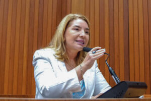 Iracema Vale destaca que é um marco a sanção pelo governador Brandão da lei em benefício de órfãos de feminicídio