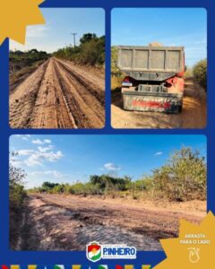 Prefeitura de Pinheiro avança com recuperação de estradas vicinais na região da Chapada