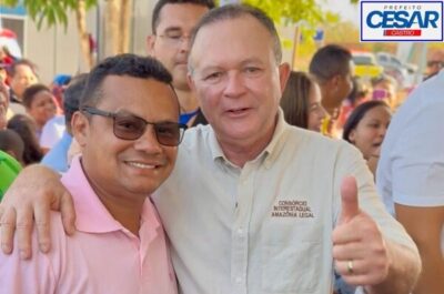 Prefeito César Castro, participa da inauguração da 1ª etapa do Polo de Confecção de Rosário