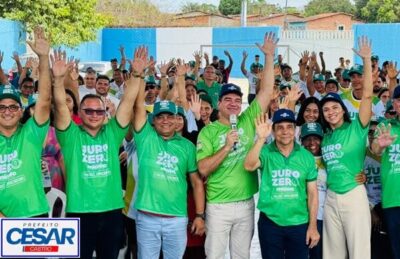 Prefeito César Castro, participa do lançamento do Programa Juro Zero do Governo do Maranhão, em Bacabeira
