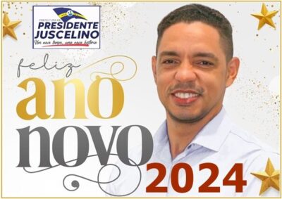 Prefeito Dr. Pedro Paulo, deseja um Feliz Ano Novo a todos em especial aos Juscelinenses