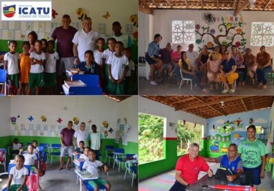 Prefeito de Icatu, Walace realiza visita nas escolas dos povoados e acompanha melhorias realizadas