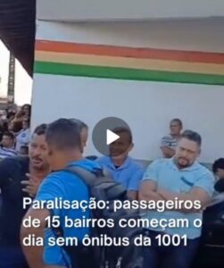 Motoristas da empresa 1001 paralisam frota em São Luís após atraso de salários