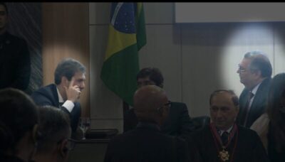 Braide e Dino são flagrados em conversa animada durante evento em São Luís