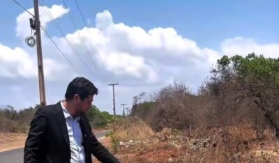 Vereador PA Pedro Augusto fiscaliza e denuncia descarte irregular de lixo na Avenida Tiúba