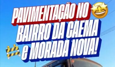 O trabalho não para em Santa Helena. Prefeito Joãozinho acompanha asfaltamento dos bairros Morada Nova e Caema