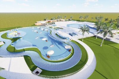 Obras da Piscina com Ondas do Parque da Cidade animam famílias para conhecer o ponto turístico