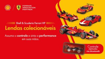 Shell apresenta coleção de carros da Ferrari em miniaturas que são controlados por aplicativo