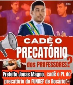 Impasse sobre precatório do Fundef em Rosário gera cobrança e incerteza entre educadores