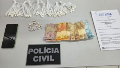 Em Timon, Polícia Civil prende mulher suspeita de tráfico de drogas