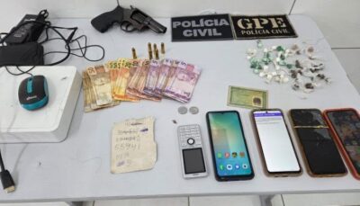 Polícia Civil prende casal e homem em operações distintas contra o tráfico de drogas em Timon