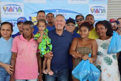 Programa liderado pelo prefeito Carrinho entrega mais 6 toneladas de alimentos para a população de Viana