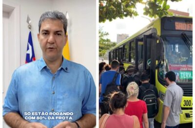 Braide desinforma sobre subsídio; saiba tudo de fato sobre a crise do transporte