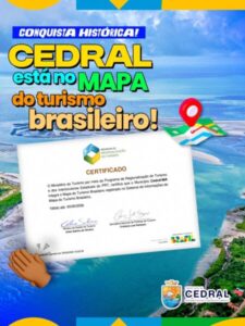 Cedral entra oficialmente no mapa do turismo brasileiro