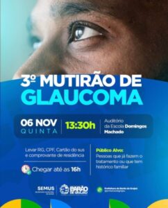 Barão de Grajaú realiza o 3º Mutirão de Glaucoma em apenas 10 meses de gestão…