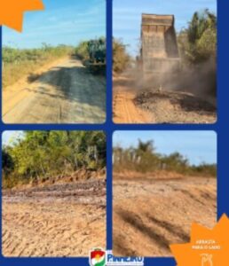 Prefeitura de Pinheiro avança com recuperação de estradas vicinais na região da Chapada