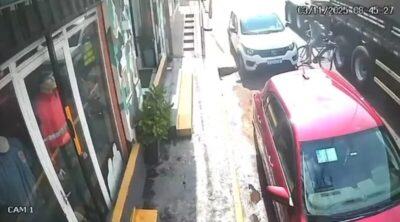 VÍDEO: idoso em bicicleta morre após ser atingido por carreta em avenida de Pedreiras