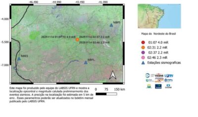 “APOCALIPSE NOW”? TERREMOTO NO SERTÃO: Tremor de terra de magnitude 4.0 é registrado em cidades do Maranhão