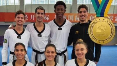 Brasil é tricampeão na Copa do Mundo por equipes de taekwondo na China