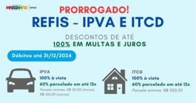 Refis 2025 para IPVA e ITCD é prorrogado para até o dia 28 de novembro