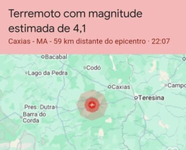Tremor de terra é sentido em Caxias-MA