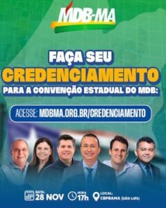 MDB reúne milhares de lideranças em convenção que definirá novo comando no Maranhão