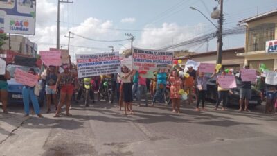 Promessas no palanque, silêncio no poder: moradores fecham avenida 13 no Maiobão e cobram moradia digna
