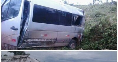 ACIDENTE COM VAN DEIXA UM PASSAGEIRO EM ESTADO GRAVE EM ITAPECURU