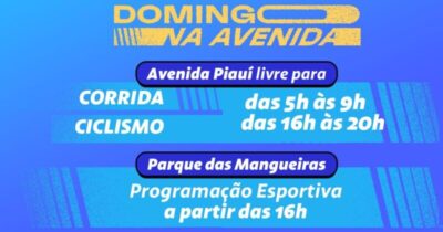 Prefeitura promove domingo de esporte e lazer no prolongamento da Avenida Piauí