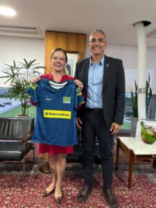 Presidente da Federação Maranhense de Vôlei busca parcerias em Brasília para sediar Superliga Master
