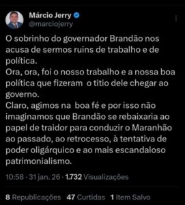 Jerry acusa o golpe após Orleans dizer que dinistas são ‘ruins de trabalho e de política’
