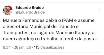 Faltando 2 dias para nova greve de ônibus, Braide troca comando da SMTT