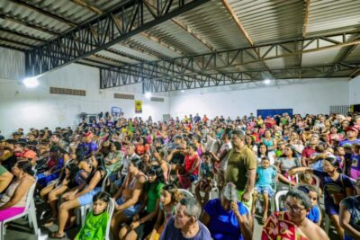 Dudu Diniz lidera multidão em São José de Ribamar em prol de Orleans Brandão