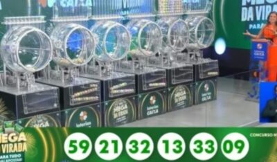 Mega da Virada 2025: confira o resultado do sorteio de R$ 1,09 bilhão